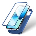 Miniatyrbillede 4 af 6: Cover til iPhone 13, bag- og fronthus + hærdet glas, blå