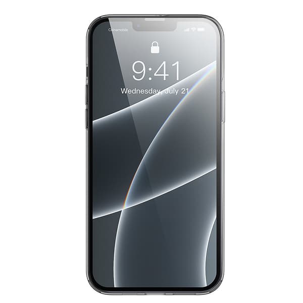Läpinäkyvä geelikuori iPhone 13 Pro Simple Series Case mustalle