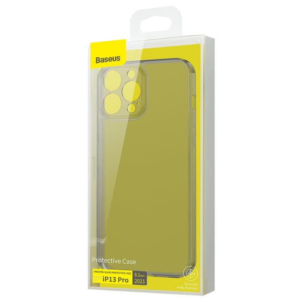 Cover til iPhone 13 Pro, stift kabinet med gelramme, sort
