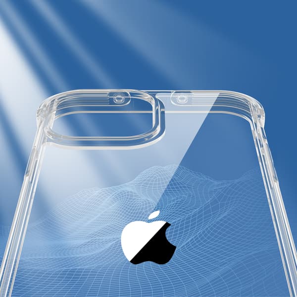 Cover til iPhone 13 Pro Max, pansret hus med kroge, gennemsigtigt stativ