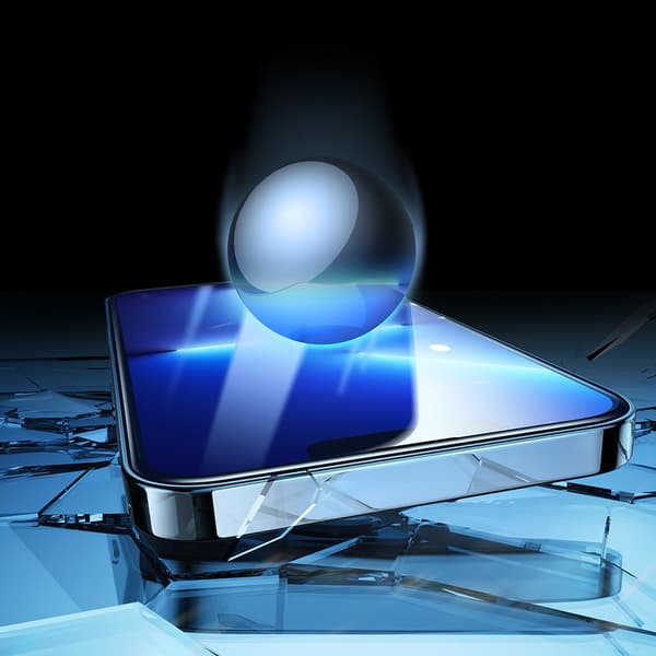 Koko näytön karkaistu lasi iPhone 14 Plus -puhelimelle kehyksellä läpinäkyvä Knight 2.5D TG