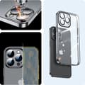 Miniatyrbillede 3 af 6: Cover gel cover til iPhone 14 Plus cover med metalramme 14Q sort