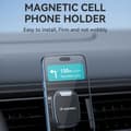 Miniatyrbillede 6 af 6: Magnetisk telefonholder til bilventilator, sort