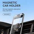 Miniatyrbillede 5 af 6: Magnetisk telefonholder til bilventilator, sort