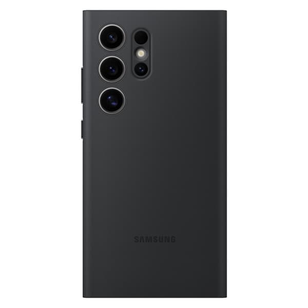 Alkuperäinen Smart View -lompakkokotelo läpällä Samsung Galaxy S24 Ultralle, musta
