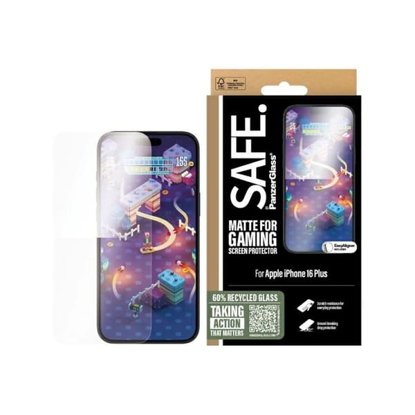 SAFE by PanzerGlass Matt Skärmskydd för gaming till iPhone 16 Plus