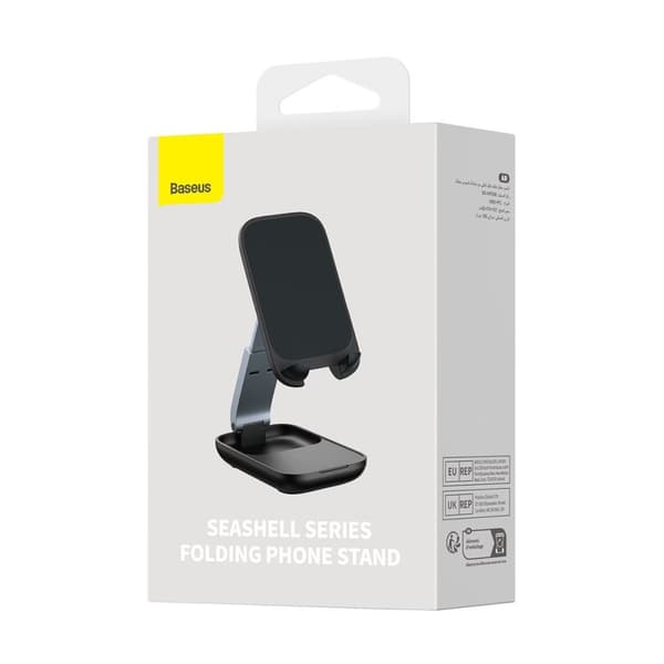 Seashell Series justerbar telefonholder, sort