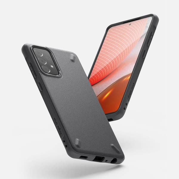 Kestävä, vahvistettu kotelo GALAXY A72 ONYX -puhelimelle, tummansininen