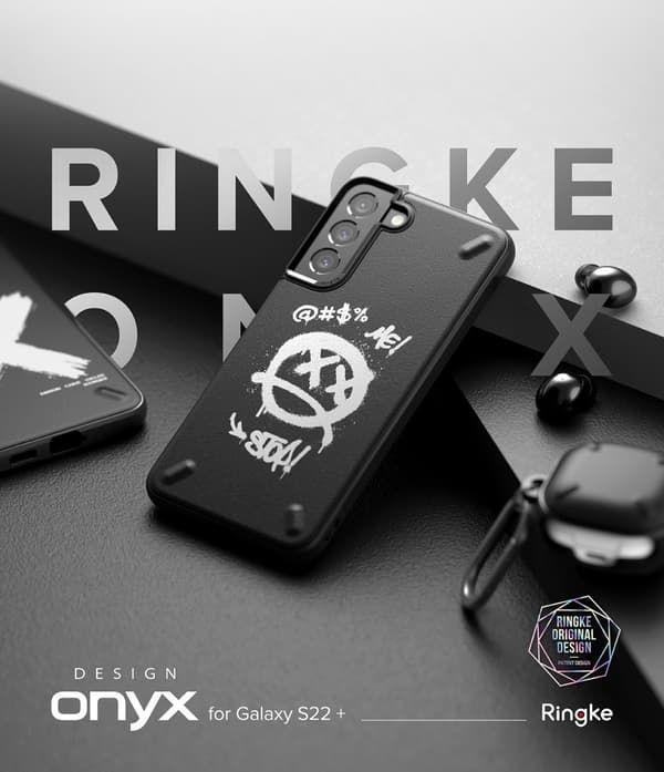 Holdbart etui til Galaxy S22+ Onyx Design X sort