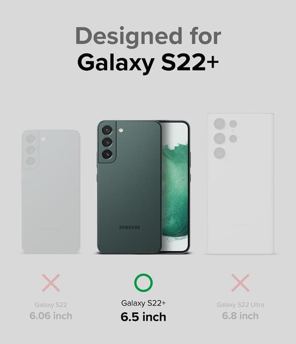 Holdbart etui til Galaxy S22+ Onyx Design X sort