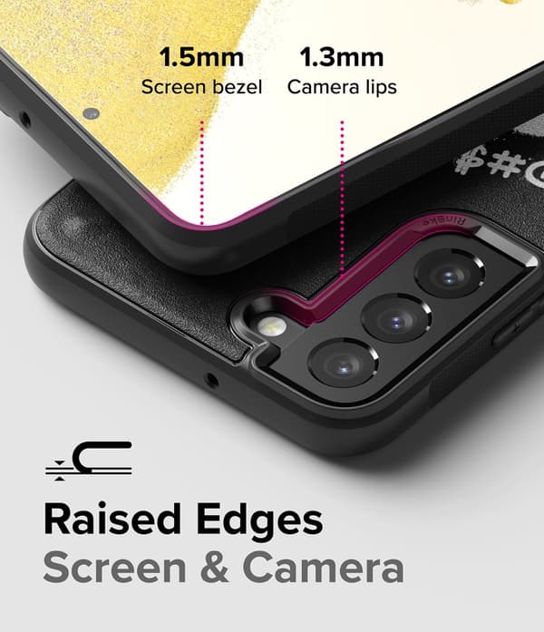 Holdbart etui til Galaxy S22+ Onyx Design X sort