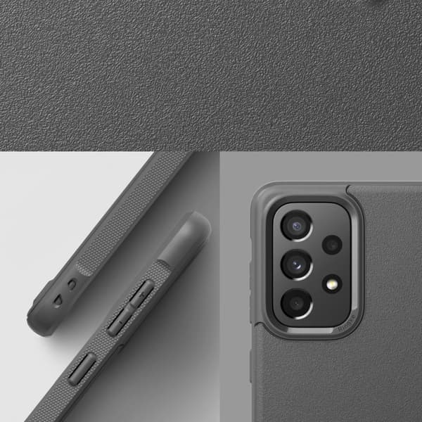Slitstarkt och flexibelt fodral för Galaxy A73 Onyx grå