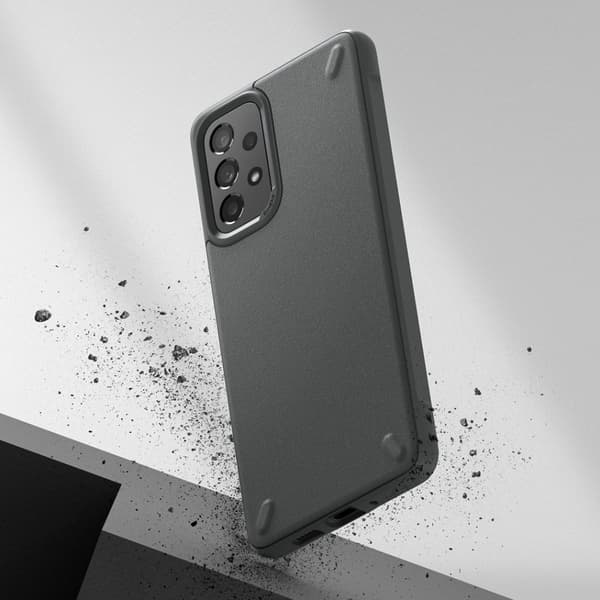 Slitstarkt och flexibelt fodral för Galaxy A73 Onyx grå