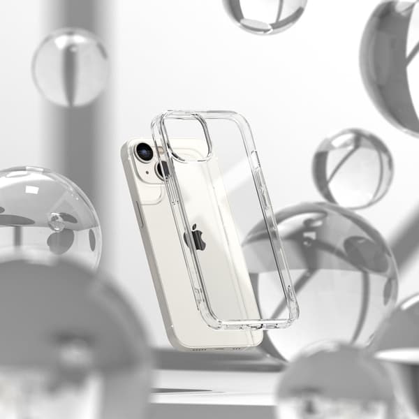 Beskyttende cover til iPhone 14 Plus med gelramme Fusion matgrå