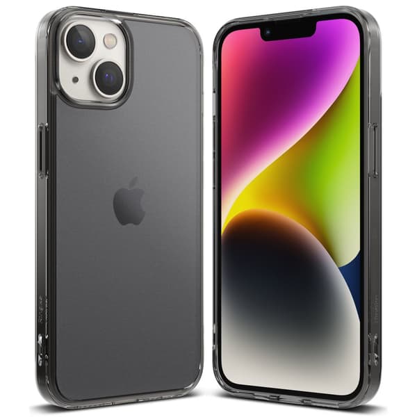 Beskyttende cover til iPhone 14 Plus med gelramme Fusion matgrå