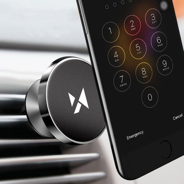 Magnetisk telefonholder til bilgrillen, sort