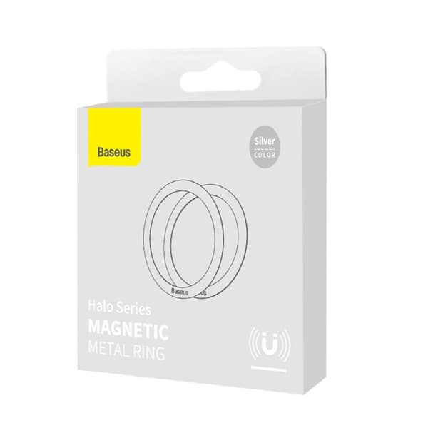 Halo Series magnetisk telefonring SÆT med 2, sølv