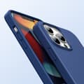 Miniatyrbillede 2 af 6: Gummi fleksibelt silikone cover til iPhone 13 Pro Max blå