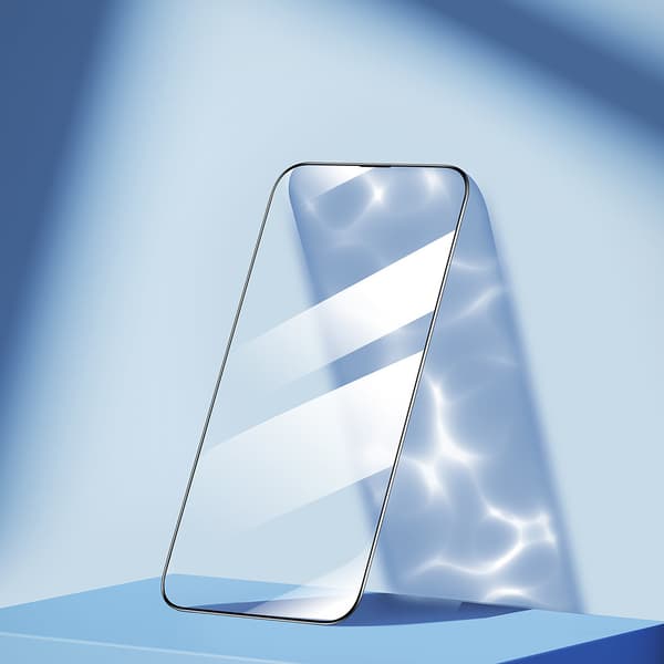 Fuldskærms hærdet glas til iPhone 14 Plus med ramme gennemsigtig Knight 2.5D TG