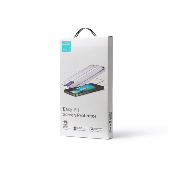 Härdat glas för iPhone 14 Pro Max med transparent Knight monteringssats