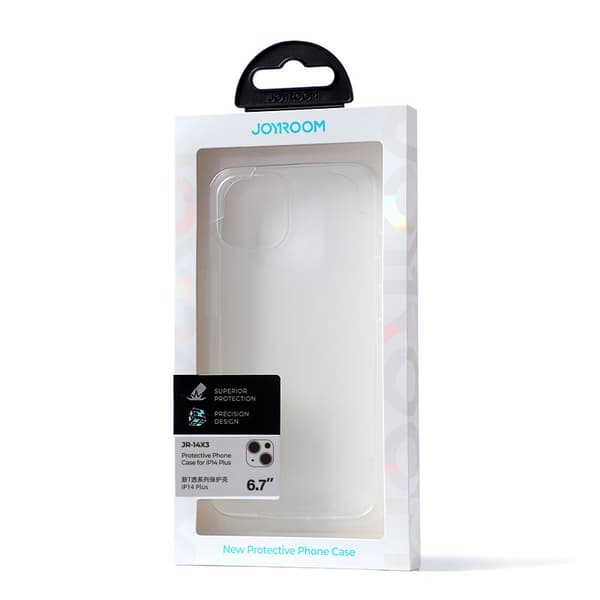 Fleksibelt etui Cover til iPhone 14 Plus Holdbart coverhus Transparent 14X