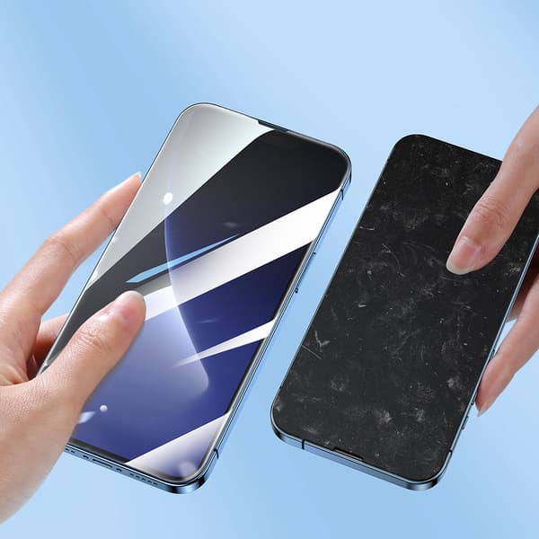Fuldskærms hærdet glas med monteringsramme til iPhone 14 Plus 6.7''