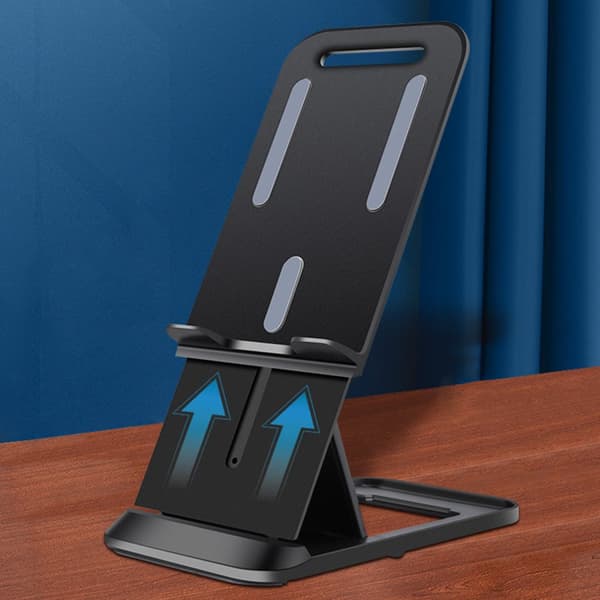 Universal foldbar tablettelefonholder, hvid