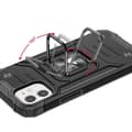 Miniatyrbillede 5 af 6: Pansret etui til iPhone 14 Plus, Ring Armor magnetisk holder, sort