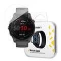 Miniatyrbillede 1 af 6: 9H hærdet glas til hele Garmin Forerunner 255-skærmen med en sort Full Glue-ramme