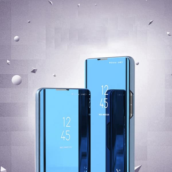 Glossy Flip-fodral för Xiaomi Redmi Note 12 5G / Poco X5 Pro 5G Clear View-fodral Rosa
