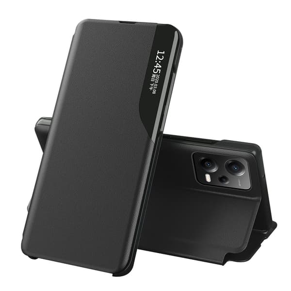 Cover med klap og stativ til Xiaomi Redmi Note 12 5G / Poco X5 5G Eco Læder sort