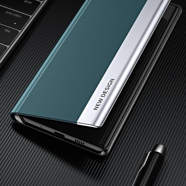 Fodral med flik och stativ för Xiaomi Redmi Note 12 Pro+ Sleep Case Pro, blå