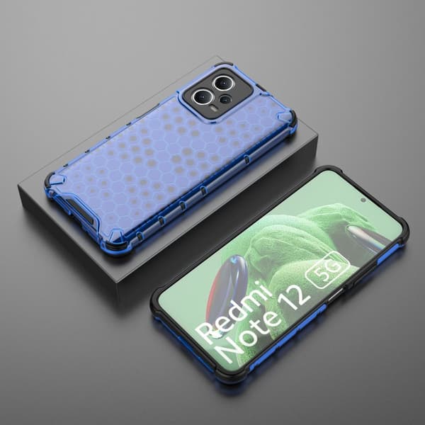 Panssaroitu hybridikotelo Xiaomi Redmi Note 12 5G / Poco X5 5G Honeycomb blue