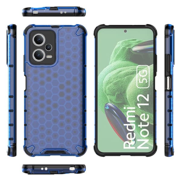 Panssaroitu hybridikotelo Xiaomi Redmi Note 12 5G / Poco X5 5G Honeycomb blue