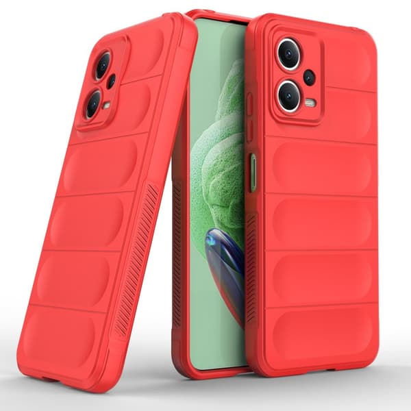 Flexibelt skal för Xiaomi Redmi Note 12 5G / Poco X5 5G Magic Shield Fodral rött