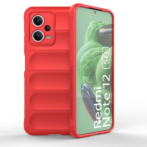 Flexibelt skal för Xiaomi Redmi Note 12 5G / Poco X5 5G Magic Shield Fodral rött