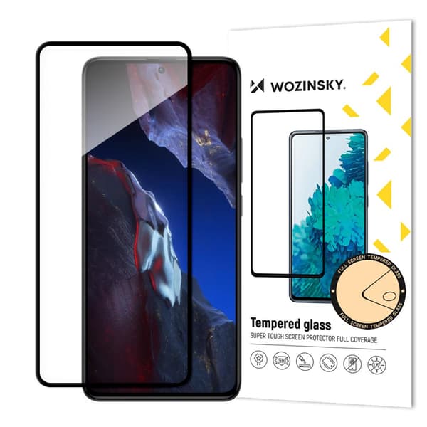 9H karkaistu lasi kehyksellä Xiaomi Poco F5 Pro Full Glue Tempered Glass mustalle näytölle