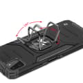 Miniatyrbillede 5 af 6: Pansret cover + magnetisk holder til Samsung Galaxy A22 4G Ring Armor sort