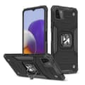 Miniatyrbillede 1 af 6: Pansret cover + magnetisk holder til Samsung Galaxy A22 4G Ring Armor sort