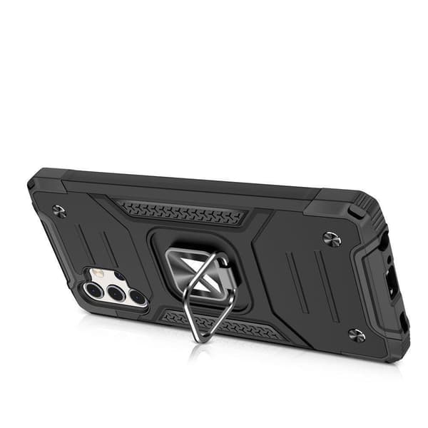 Pansret cover + magnetisk holder til Samsung Galaxy A13 5G Ring Armor sort