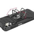 Miniatyrbillede 5 af 6: Pansret cover + magnetisk holder til Samsung Galaxy A13 5G Ring Armor sort