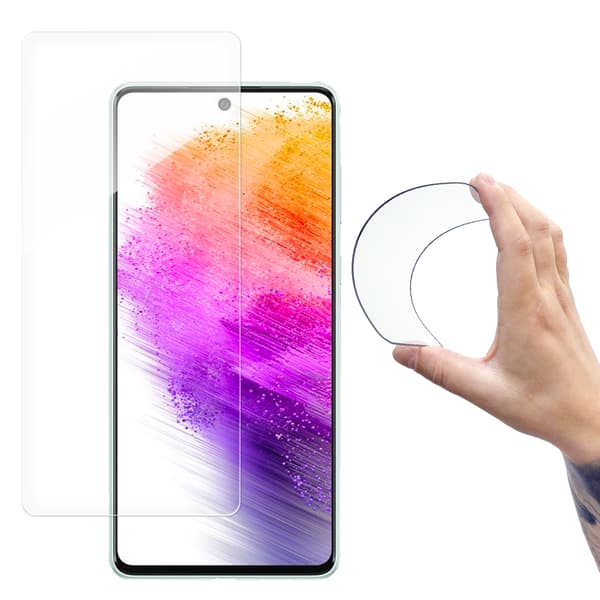Hybrid fleksibel glasfilm hærdet glas til Samsung Galaxy A73 Nano Flexi