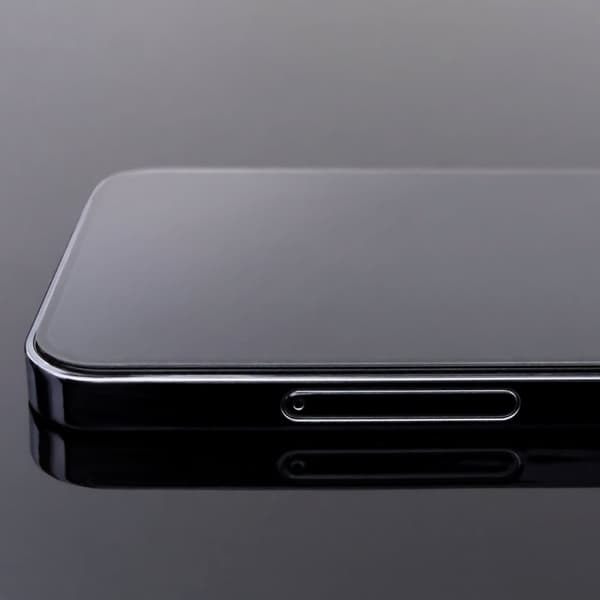 SET 2x koko näytön karkaistu lasi kehyksellä iPhone 15:lle, musta
