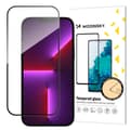 Pikkukuva 1 / 6: Koko näytön karkaistu lasi kehyksellä iPhone 15:lle, musta