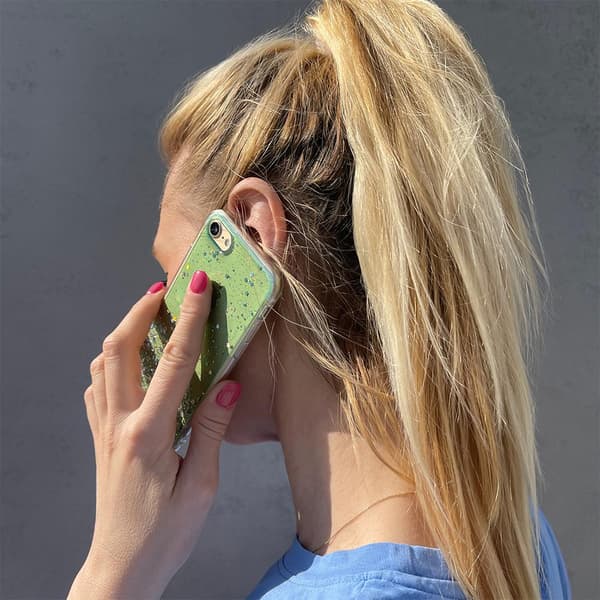 Skinnende cover med glitter til Xiaomi Mi 10T Lite Star Glittergrøn
