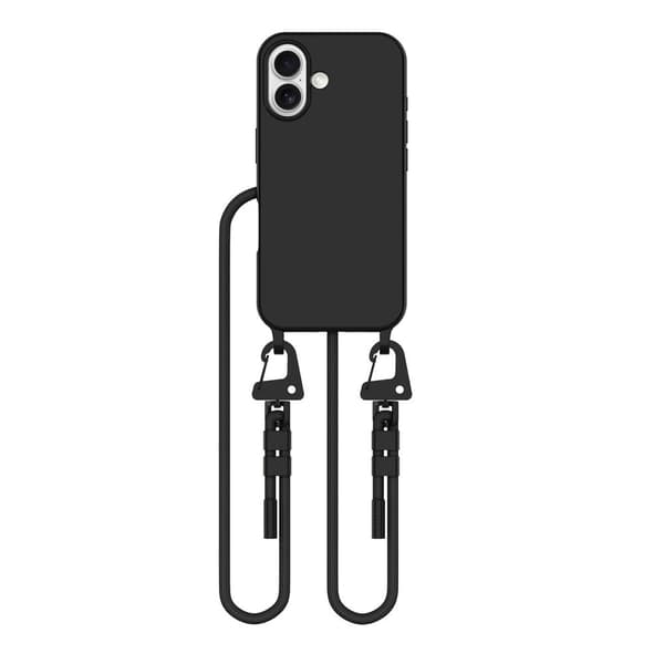 Tech-Protect bakdeksel med MagSafe og bærestropp for iPhone 16 - Svart