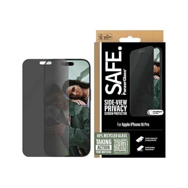 SAFE by PanzerGlass Yksityisyyden suojaus näytön suojakalvo iPhone 16 Pro:lle