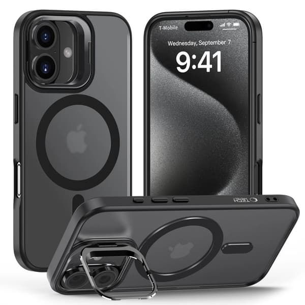 Tech-Protect bagcover med MagSafe og stander til iPhone 16