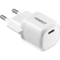 Pikkukuva 1 / 10: FoneKit Mini 20W -verkkovirtalaturi, USB-C, valkoinen