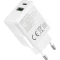 Pikkukuva 3 / 8: FoneKit Double 20W -laturi, USB-C + USB-A, valkoinen